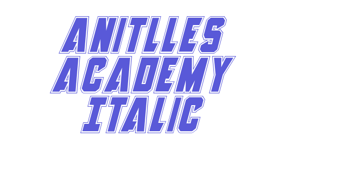 Anitlles Academy Italic Font Download