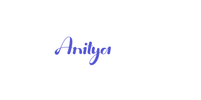 Anitya Font Download