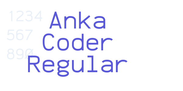 Anka Coder Regular font free