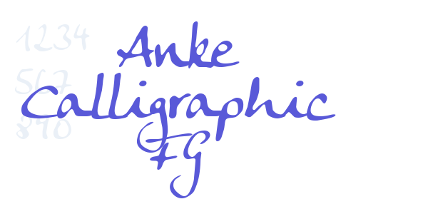 Anke Calligraphic FG font free