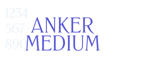 Anker Medium font free