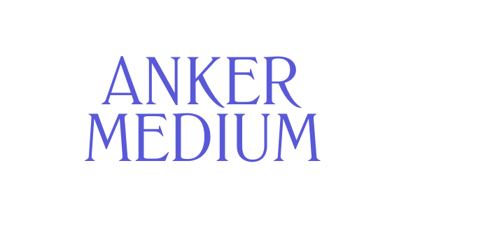 Anker Medium Font Download