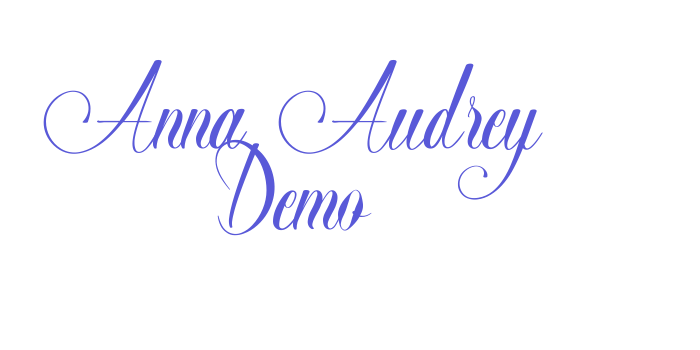 Anna Audrey Demo Font Download