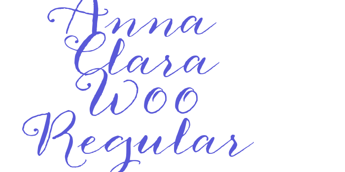 Anna Clara W00 Regular Font Download