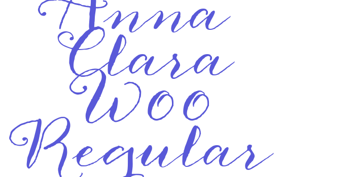 Anna Clara W00 Regular Font