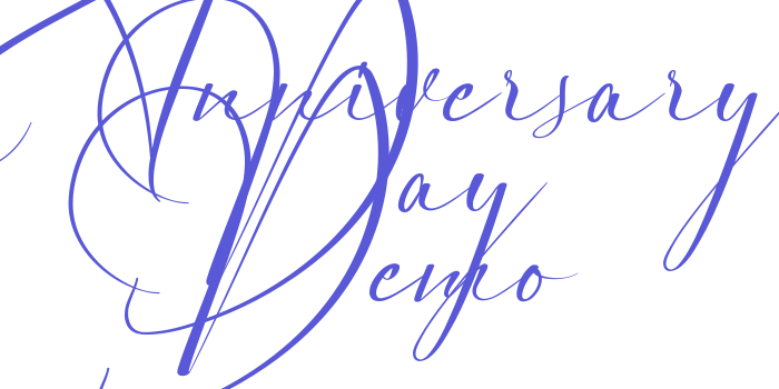 Anniversary Day Demo Font Download