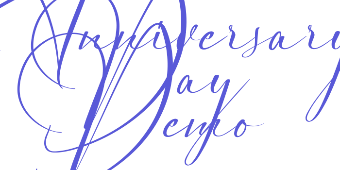 Anniversary Day Demo Font