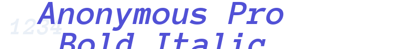 Anonymous Pro Bold Italic-font