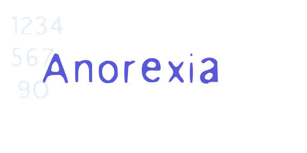 Anorexia font free