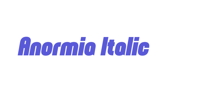 Anormia Italic Font Download