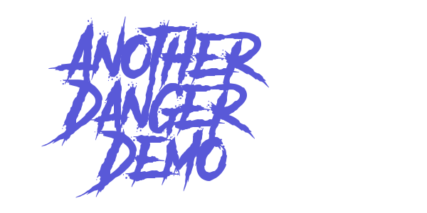 Another Danger – Demo font free