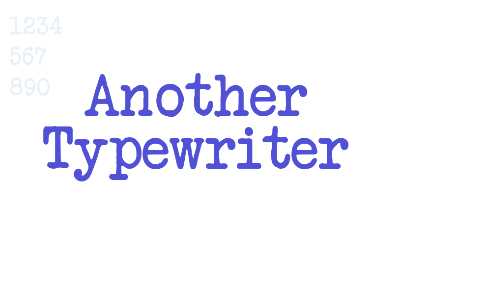 Another Typewriter-font-download