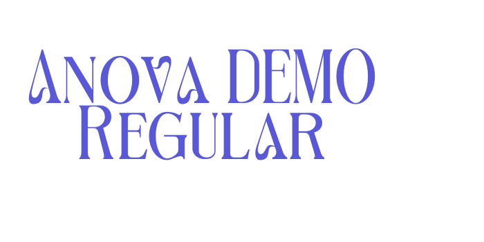 Anova DEMO Regular Font Download