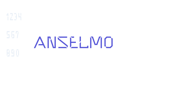 Anselmo font