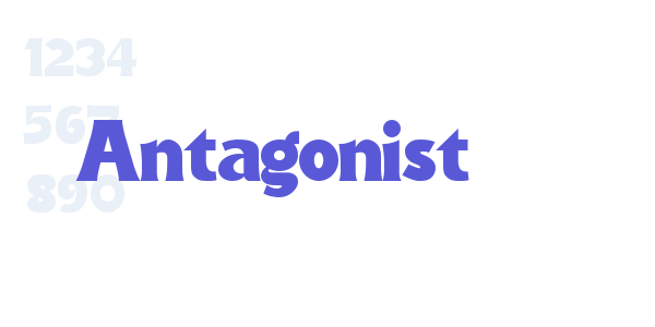 Antagonist font