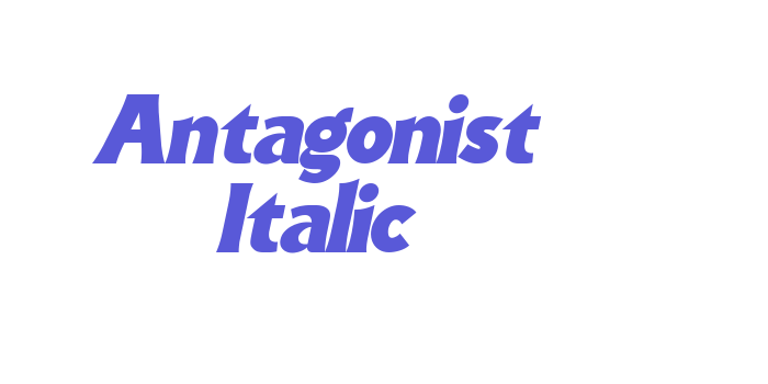 Download Antagonist Italic Font