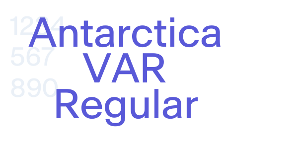 Antarctica VAR Regular font free