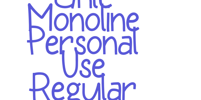 Ante Monoline Personal Use Regular Font Download