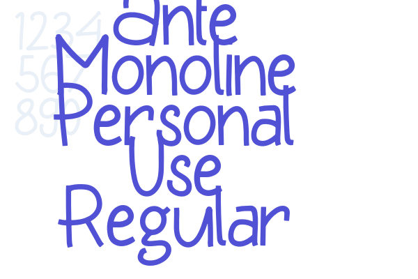 Ante Monoline Personal Use Regular