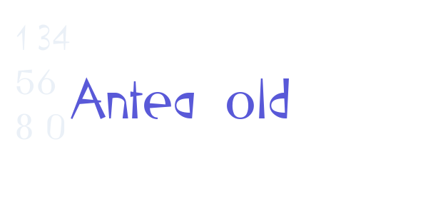 Antea Bold font free