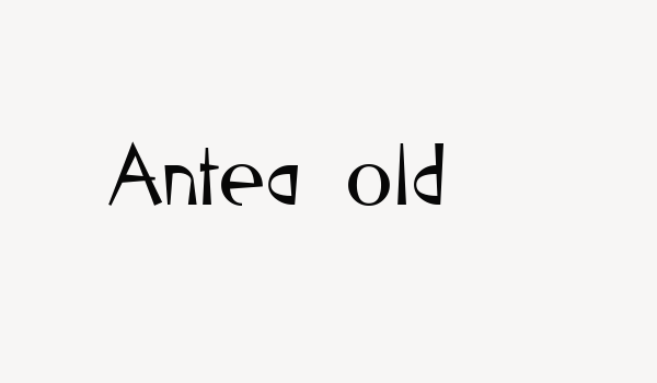 Antea Bold Font