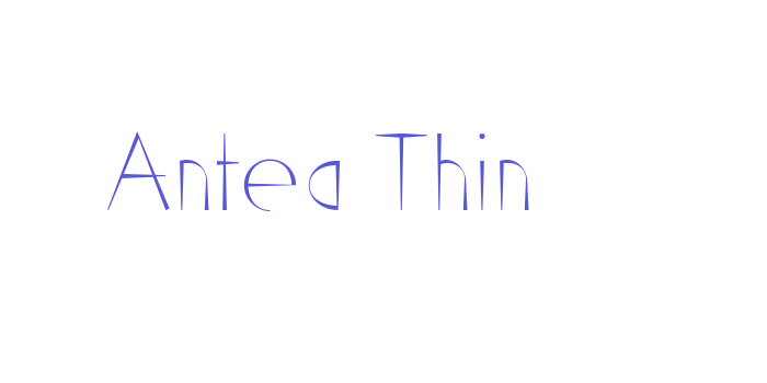 Antea Thin Font