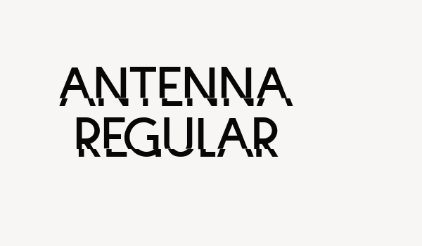 Antenna Regular Font