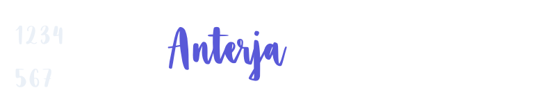 Anterja-related font