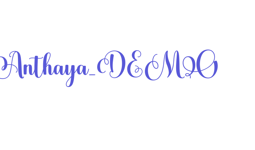 Anthaya_DEMO Font