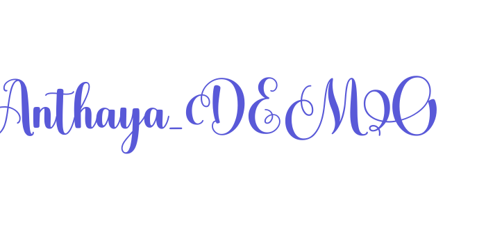 Anthaya_DEMO Font Download