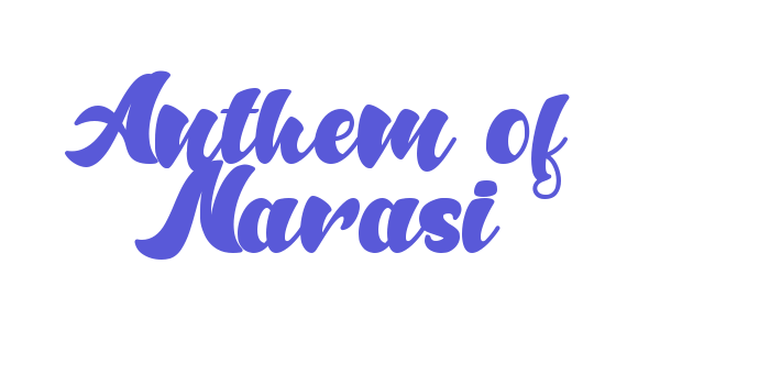 Anthem of Narasi Font Download