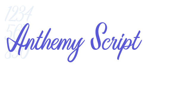 Anthemy Script font free