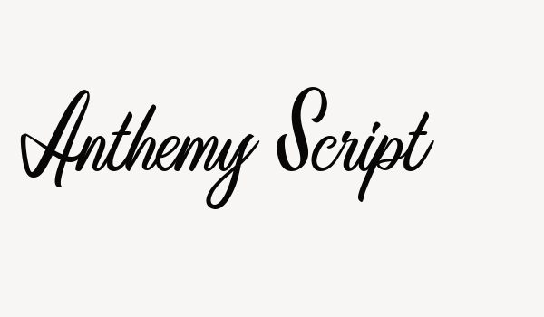 Anthemy Script Font