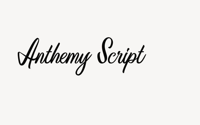 Anthemy Script Font