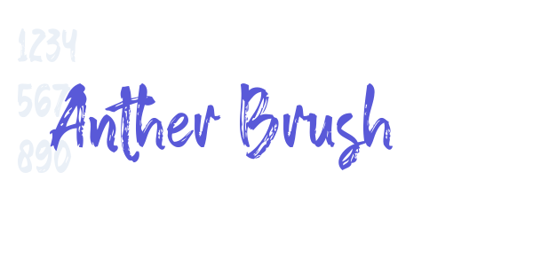 Anther Brush font