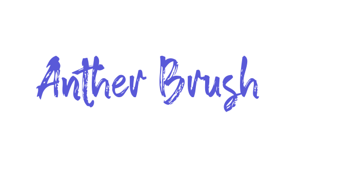 Anther Brush Font Download