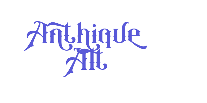 Anthique Alt Font