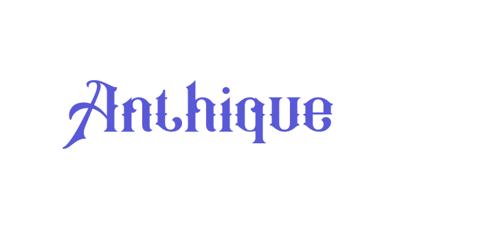 Anthique Font