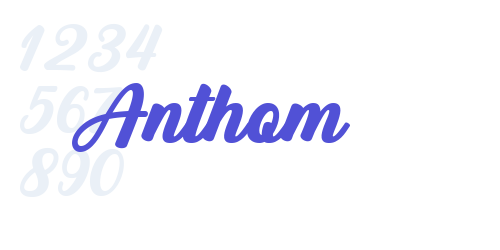 Anthom-font-download