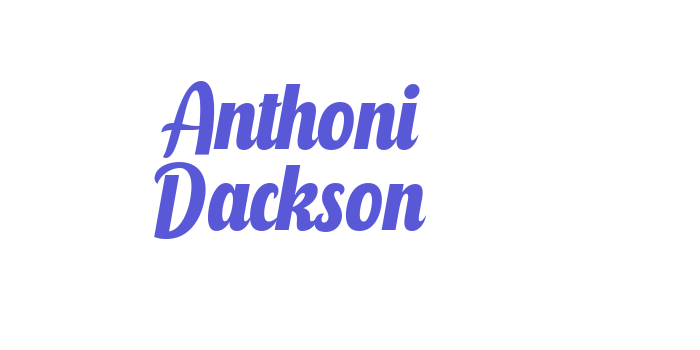 Anthoni Dackson Font Download