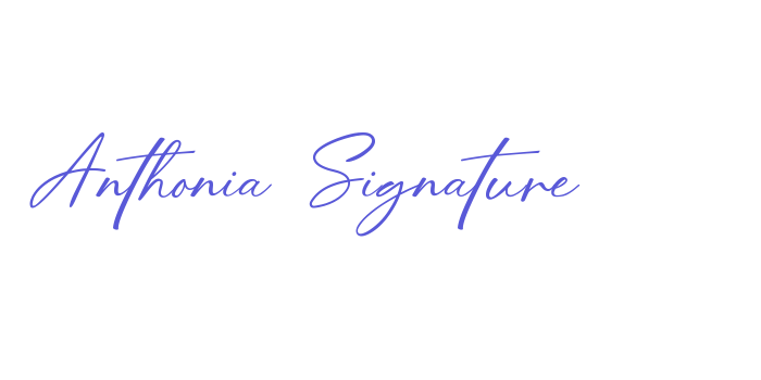 Anthonia Signature Font