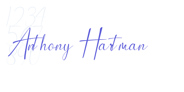 Anthony Hartman font free