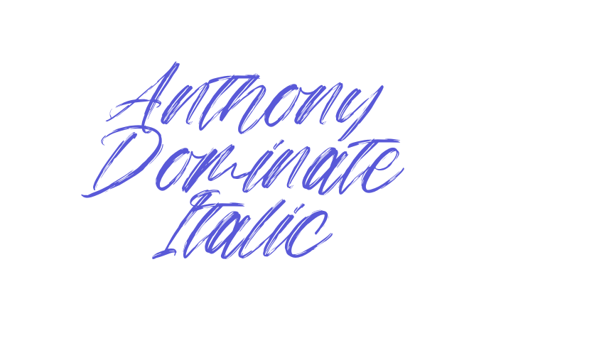 Anthony Dominate Italic Font