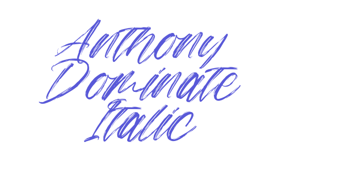 Anthony Dominate Italic Font Download