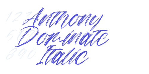 Anthony Dominate Italic-font-download
