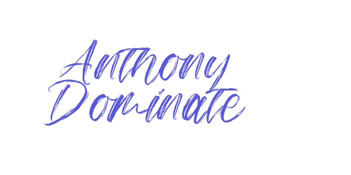 Anthony Dominate Font Download