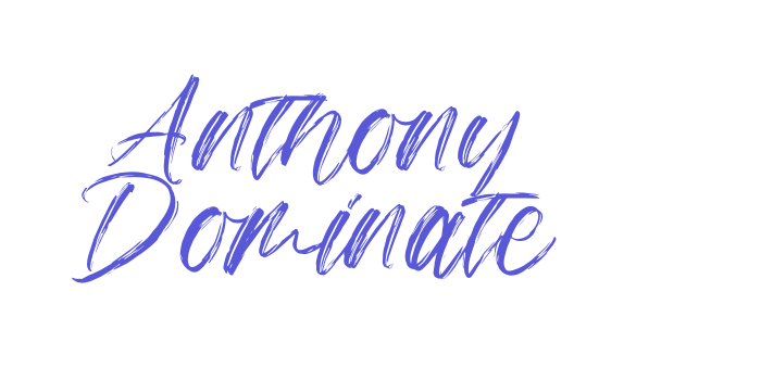 Anthony Dominate Font