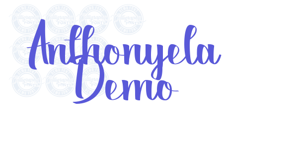 Anthonyela Demo font free