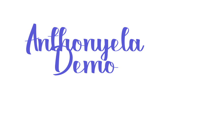 Anthonyela Demo Font Download