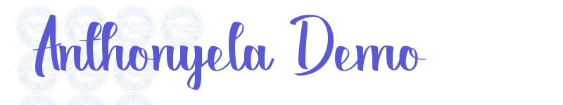 Anthonyela Demo-related font